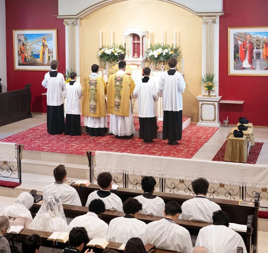 Chapelle Saint-Augustin à Lausanne, lieu de la messe traditionnelle (rite tridentin) célébrée par la FSSP